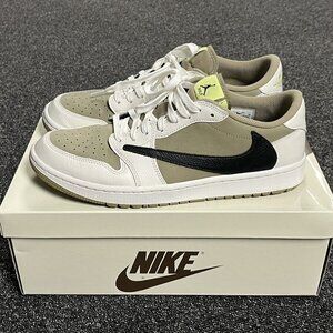 Travis Scott x Air Jordan 1 Low Golf 'Neutral Olive'